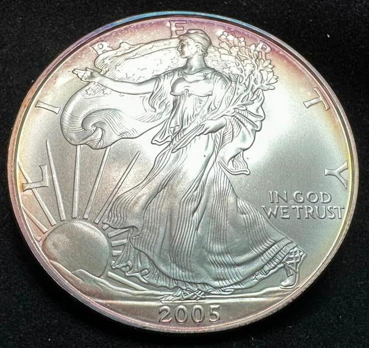 2005 US Mint .999 Fine Silver Eagle (1 of 2)