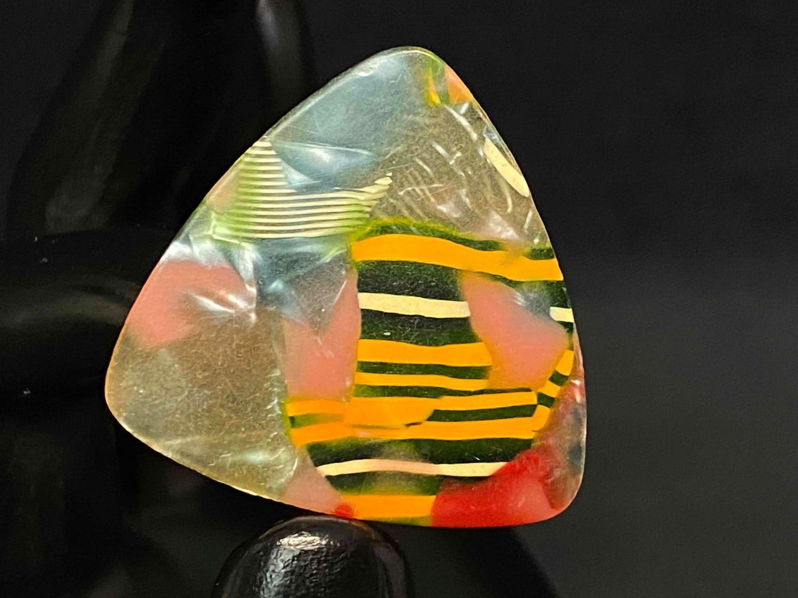 Vintage Custom Mosaic Celluloid Standard Triangle Guitar Pick: Vintage Custom Mosaic Celluloid Standard Triangle Guitar Pick