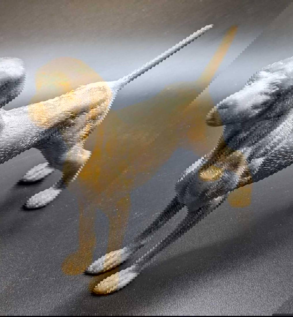 Vintage Brass Dog Figurine Auction