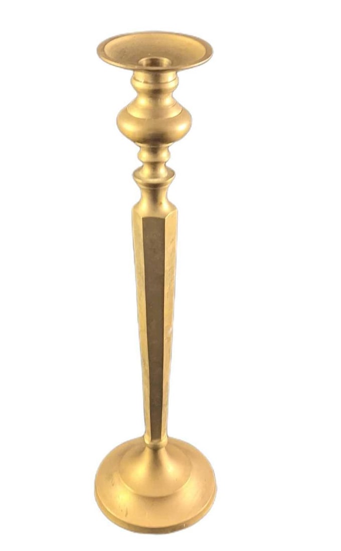 Vintage Brass Tall Candlestick Holder (1 of 7)