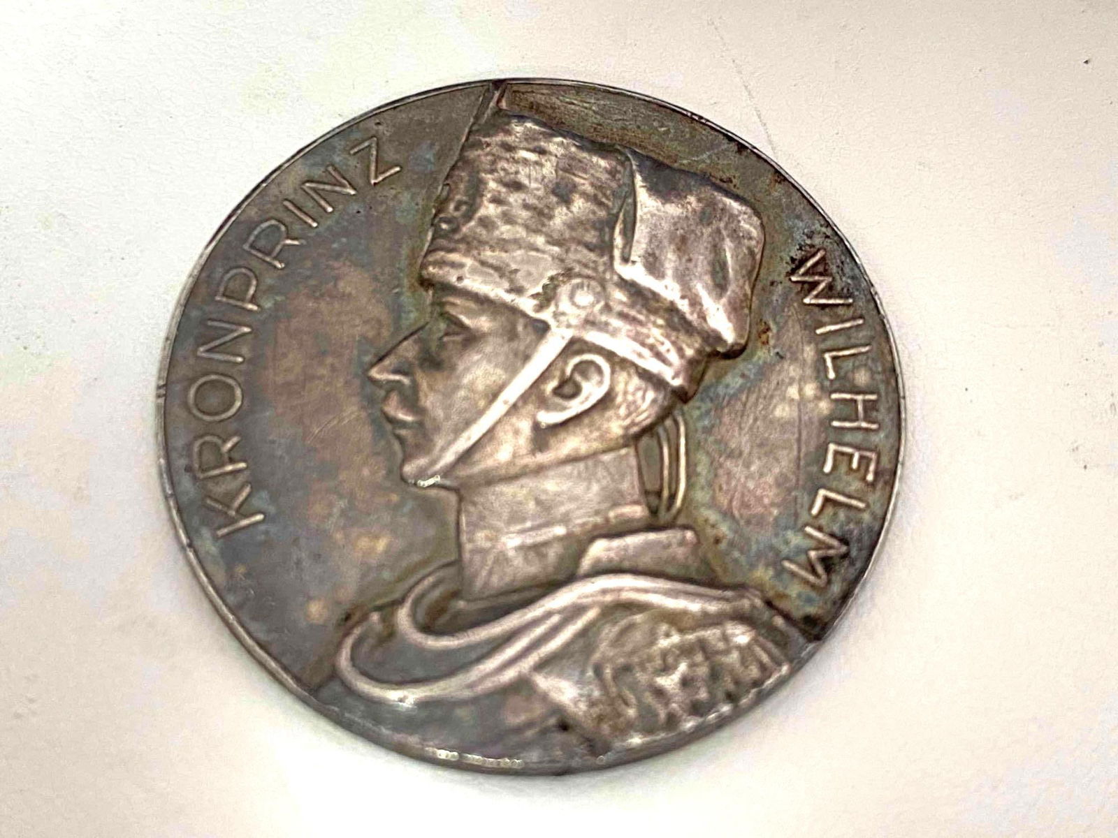 Brandenburg-Prussia, Kingdom of Prussia, Wilhelm, Crown Prince of Prussia, silver medal 1914 (1 of 2)