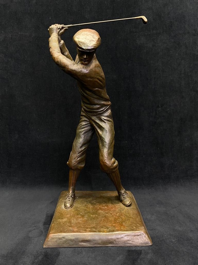 A. Allen Signed Golfer Statue F56 (1 of 6)