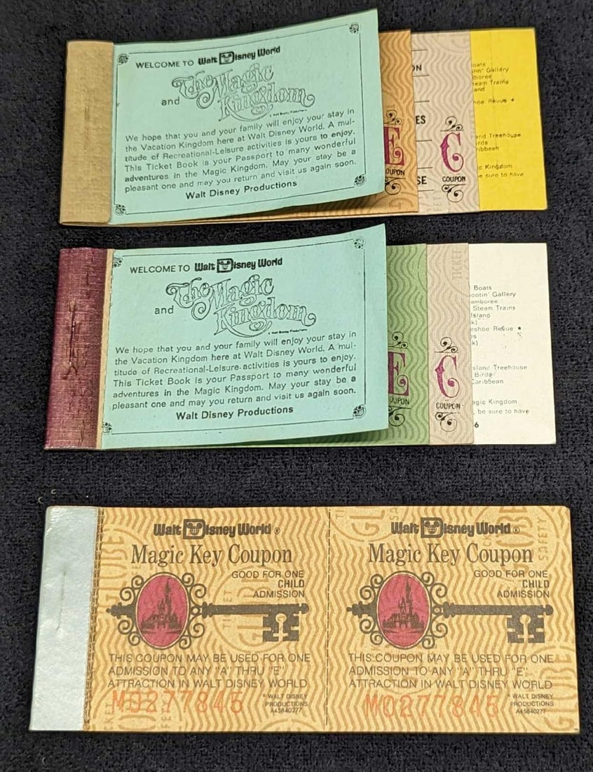 Disney Magic Kingdom E C D Tickets & Magic Key Coupons (1 of 13)