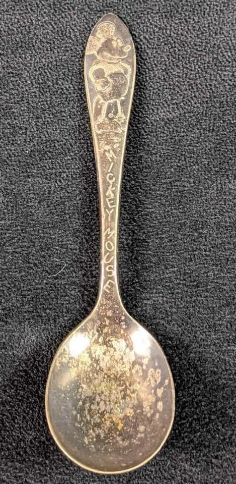 Vintage Disney Mickey Mouse Silverplate VM Rogers Spoon (1 of 4)
