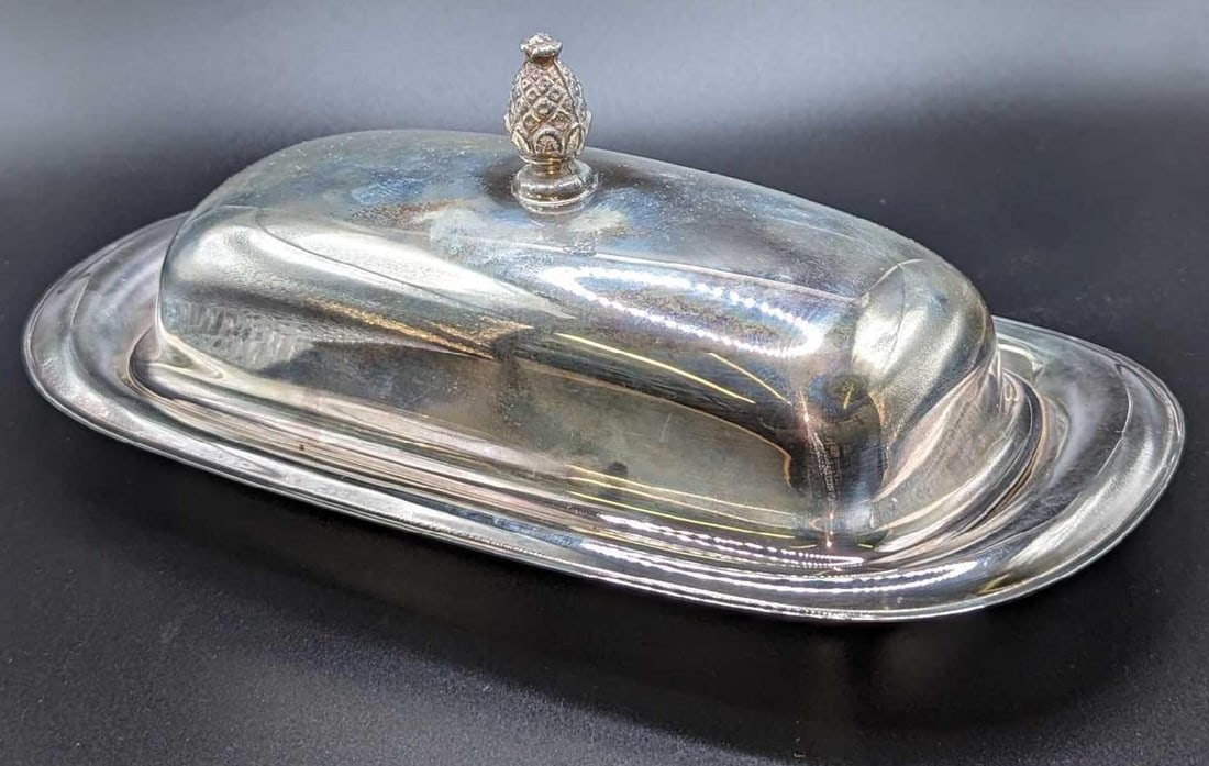 Vintage WM Rogers Silver Plated Butter Dish  987 (1 of 10)