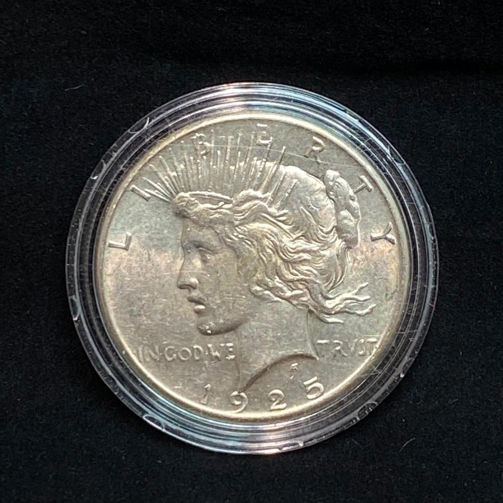 1925 P Peace Dollar AU (1 of 2)