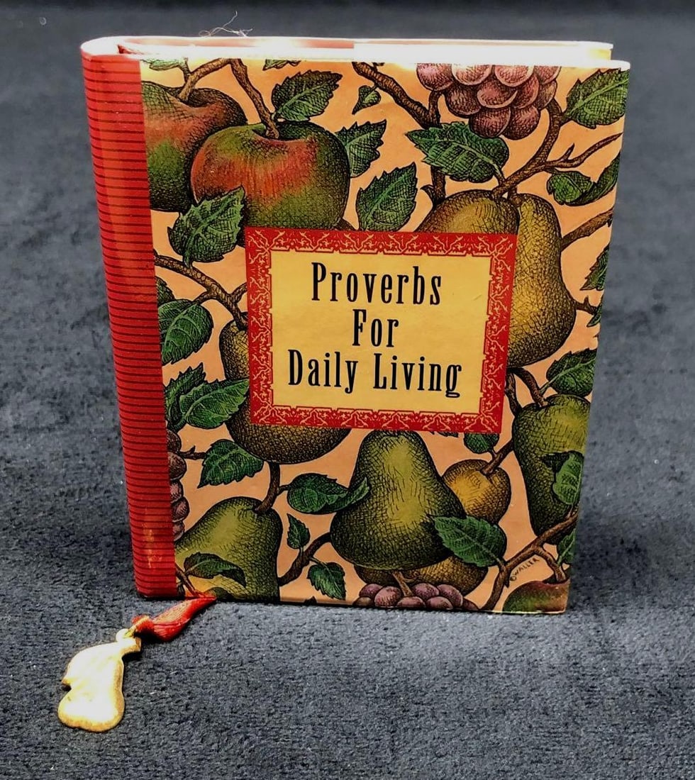 Vintage "Proverbs For Daily Living" Mini HC Book (1 of 4)