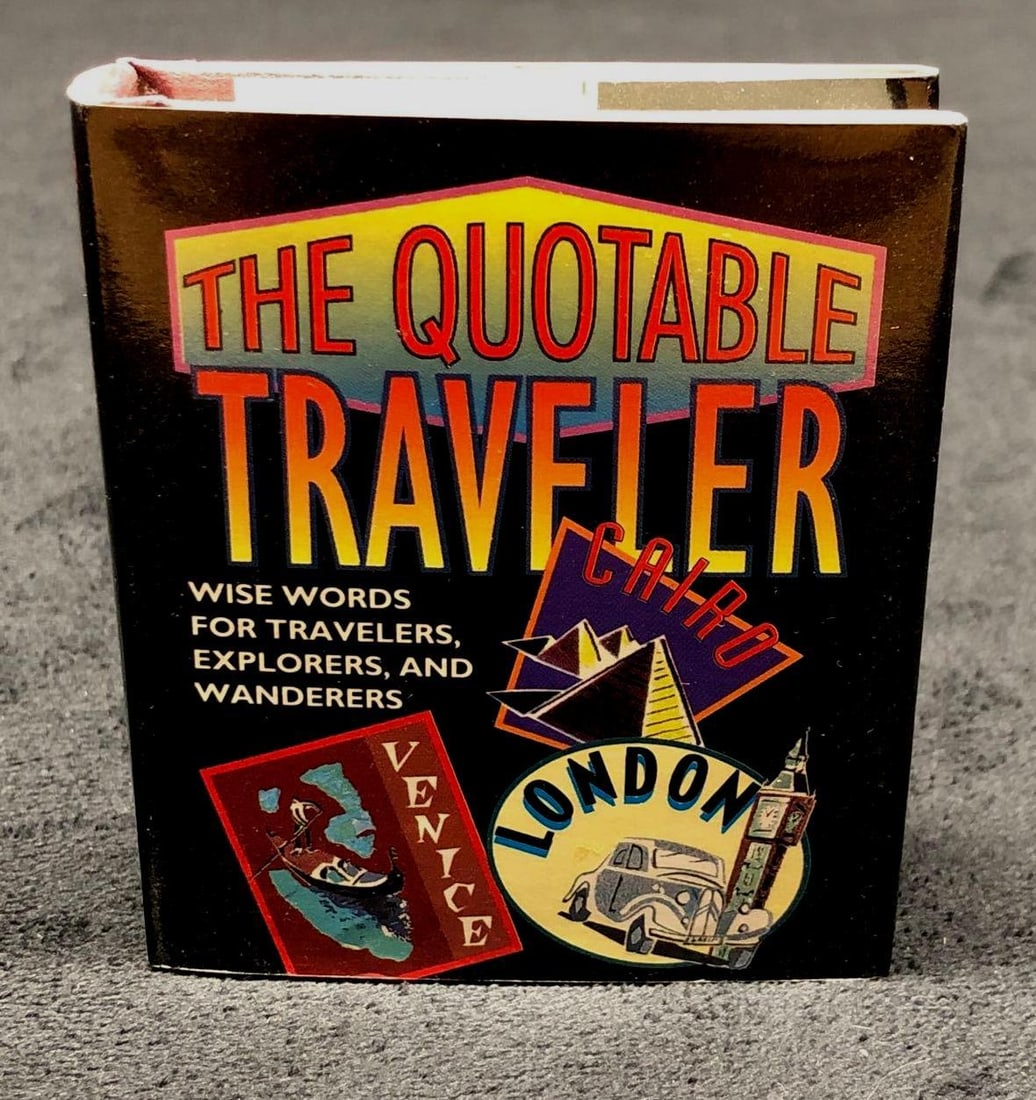 Vintage "The Quotable Traveler" Mini HC Book (1 of 4)