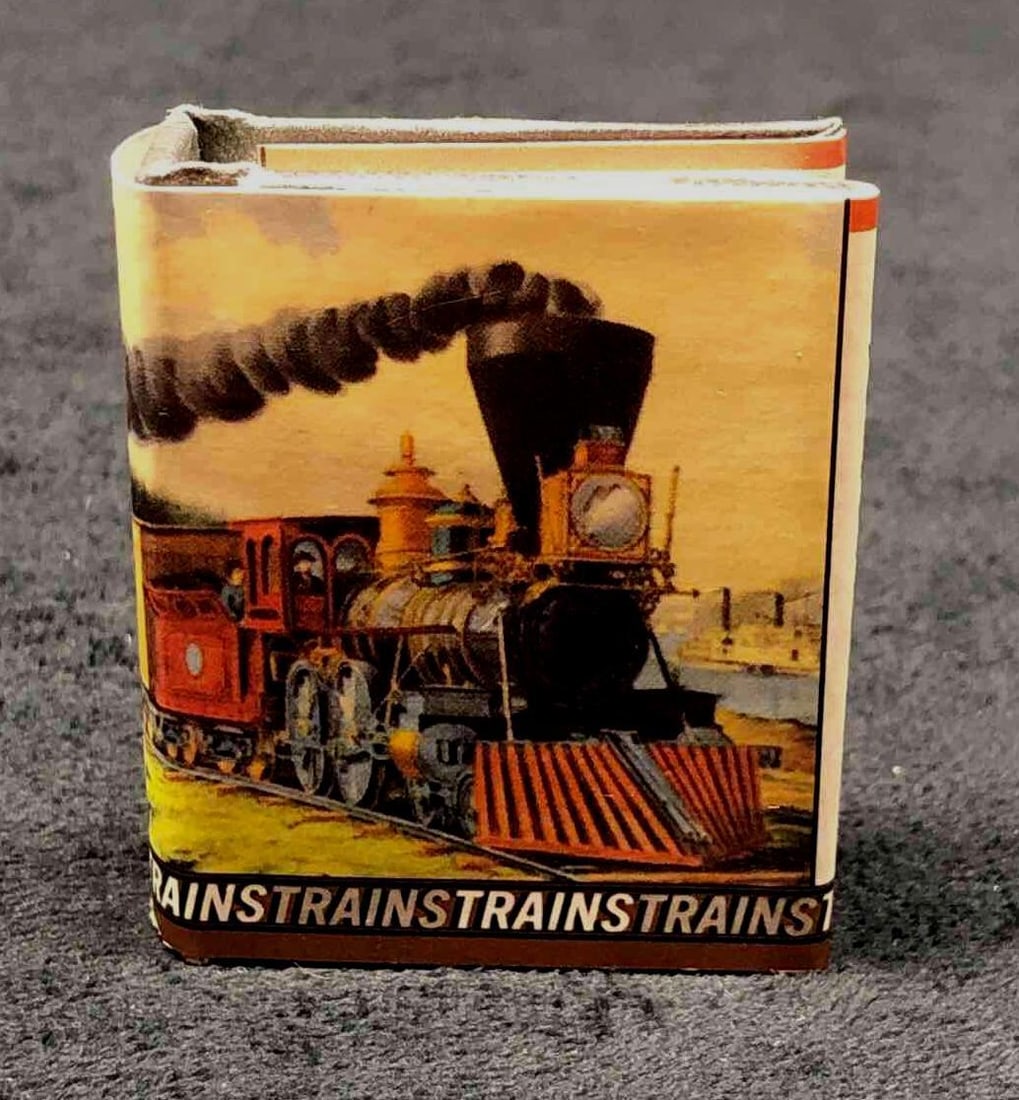 VTG "Trains" Miniature Hardcover Book (1 of 4)