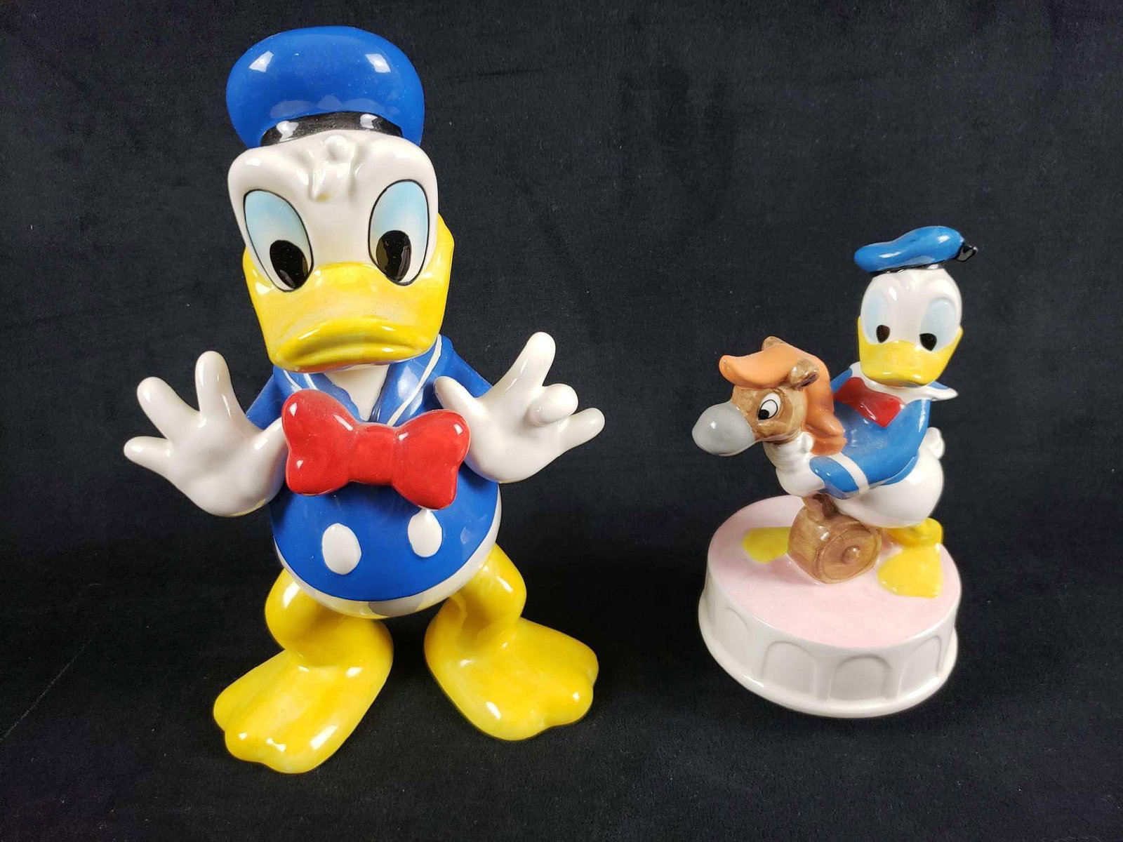 Lot of 2 Porcelain Disney Donald Duck Figurines (1 of 10)