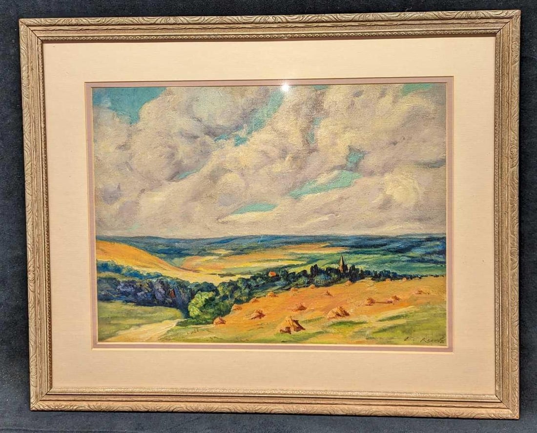 Vintage Framed Oil On Panel Landscape Original (1 of 7)