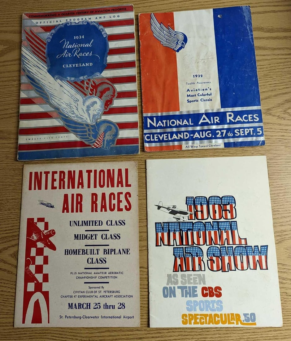 4 Vintage National Air Races Souvenir Programs (1 of 6)