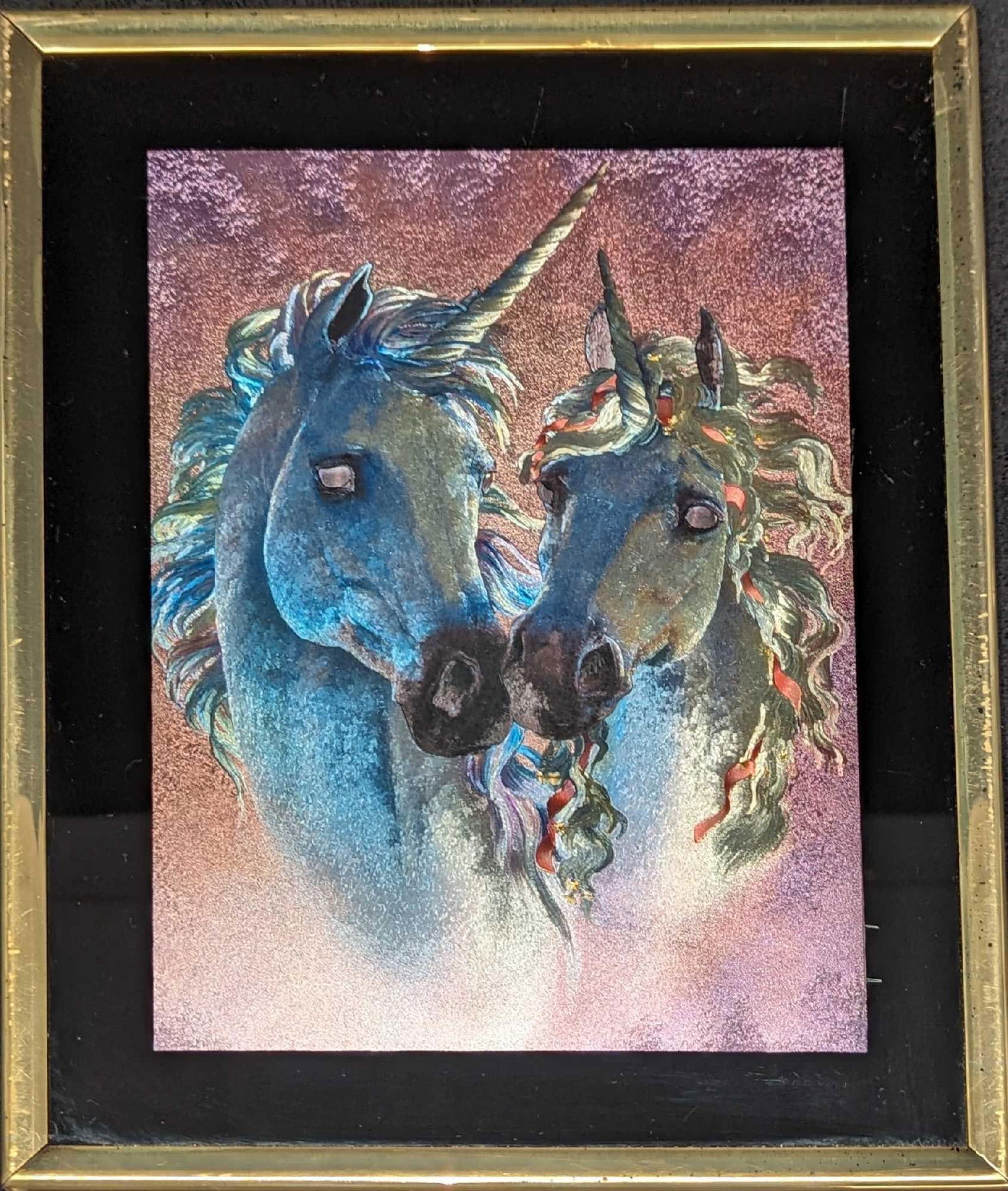 Manifestations Optical Illusionary Art Unicorn Metallic Print (1 of 4)