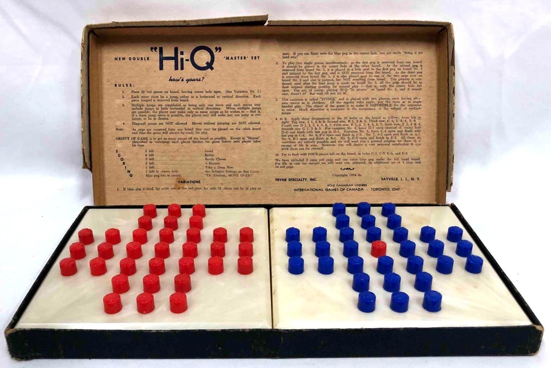 Vintage Double Master Set Hi-Q Board Game (1 of 11)