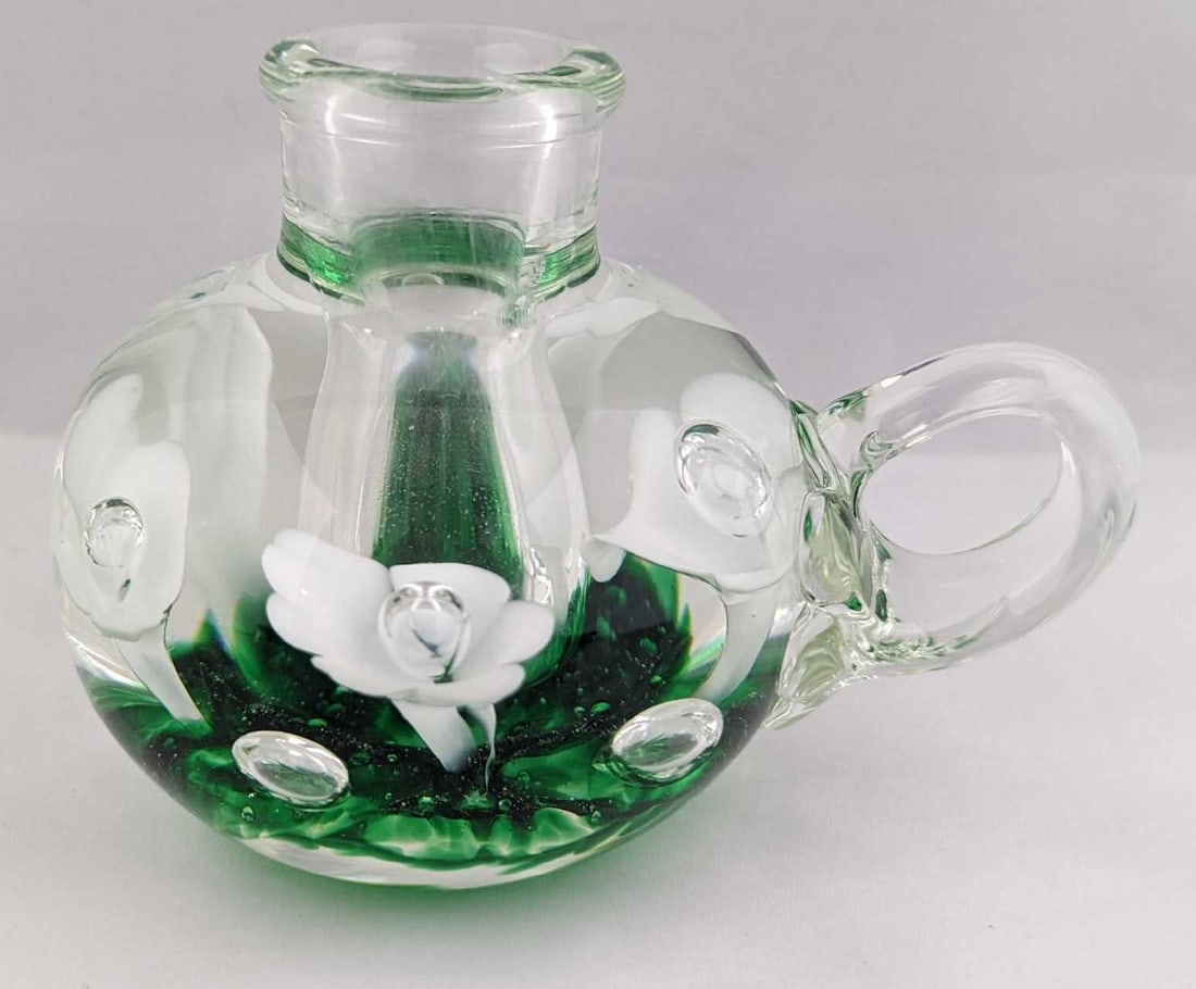 Joe St. Clair Brown Glass Candlestick Holder (1 of 6)