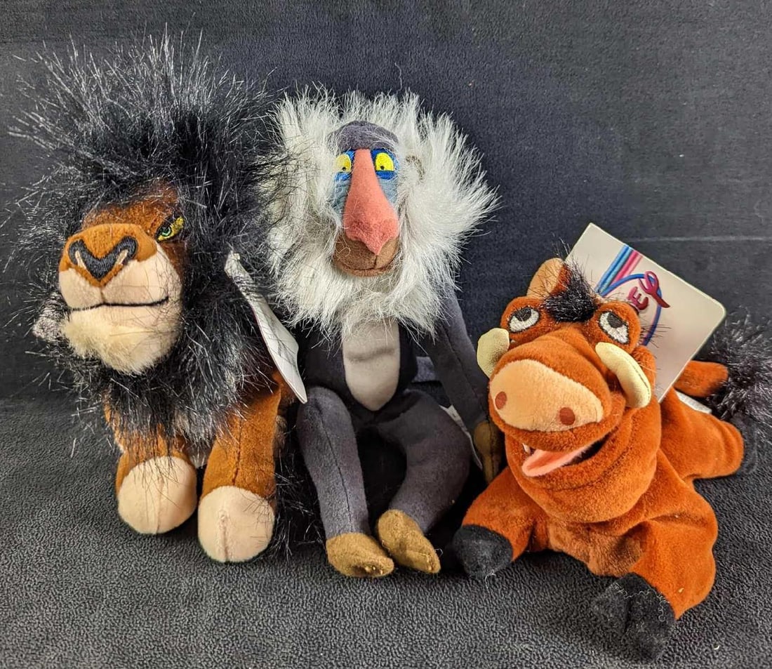 Disney Lion King Scar Pumba Rafiki Bean Bag Dolls (1 of 8)