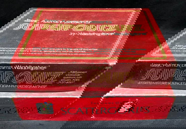2 Vintage Games The Game Of Scattergories And Isaac Asimov Presents