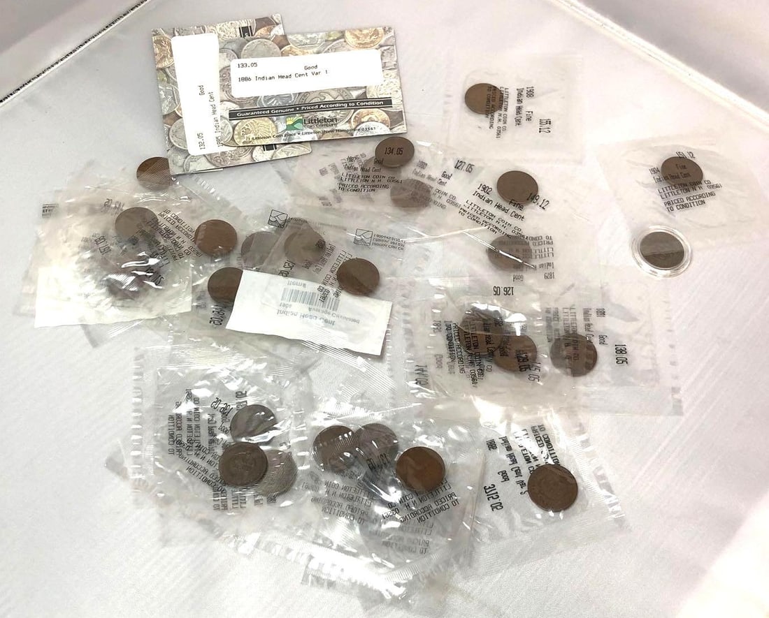 36 Indian Head Cents - Various Dates and Grades (428J) (1 of 4)