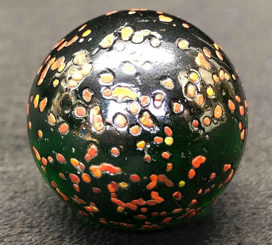 Vintage Speckled Glass Shooter Marble 1-1/2" (1 of 6)