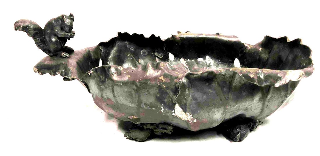 Antique Pairpoint Quadruple Silver Plate Cabbage Nut Bowl 5332 (1 of 14)