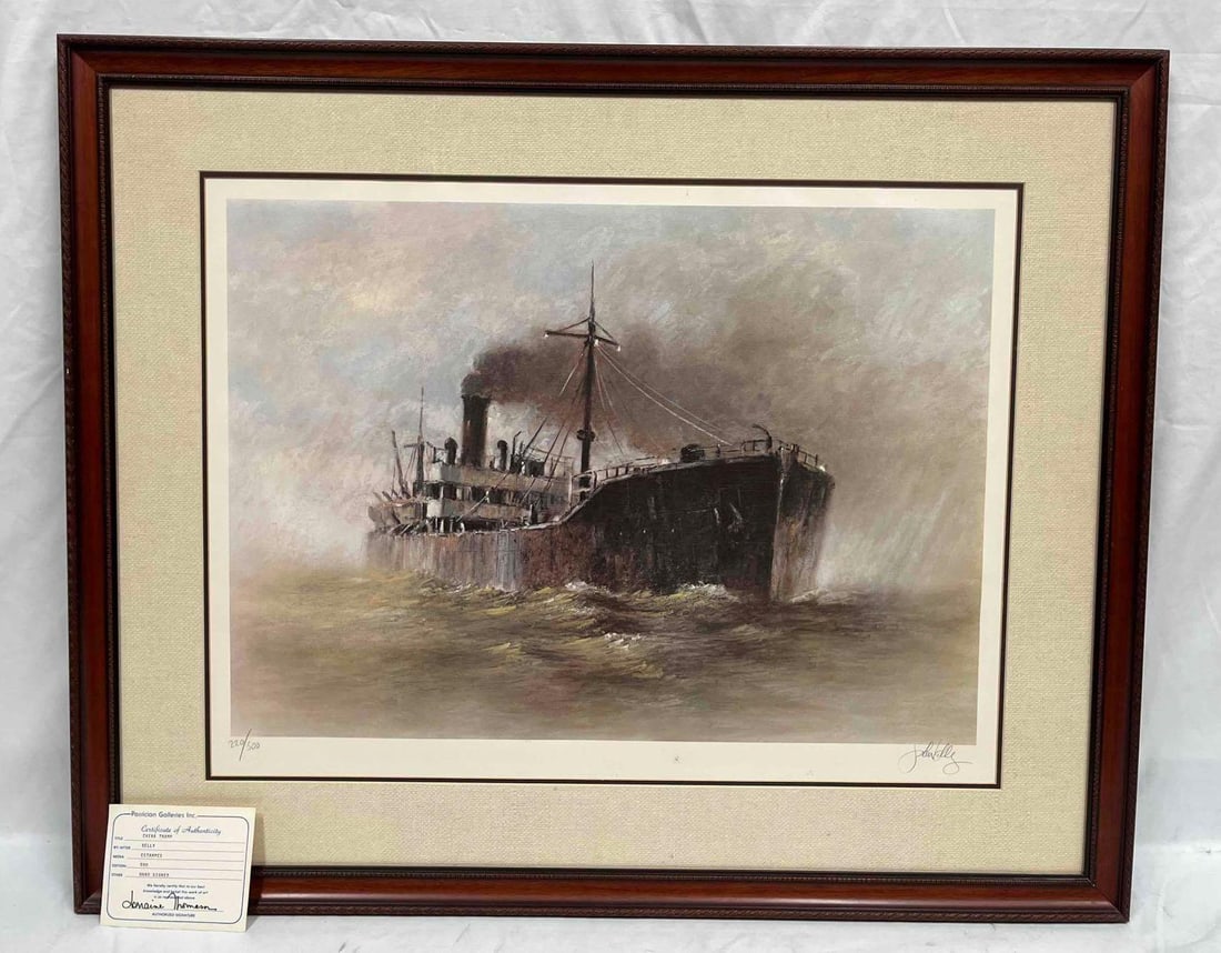 Signed & Framed Limited Edition Print "China Tramp" By Joh Kelly (1 of 9)