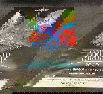 Walt Disney Fantasia 2000 The IMax Experience Poster: This lot contains a Walt Disney Fantasia 2000 The IMax Experience Poster. It is approx 20" x 16" and it weighs about 0.05lbs. Overall the Poster is in good used condition with some light wear