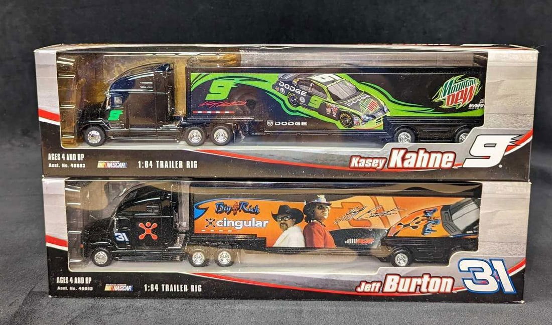 2 Action Racing Collectibles Kahne & Burton Trailer Rigs (1 of 8)