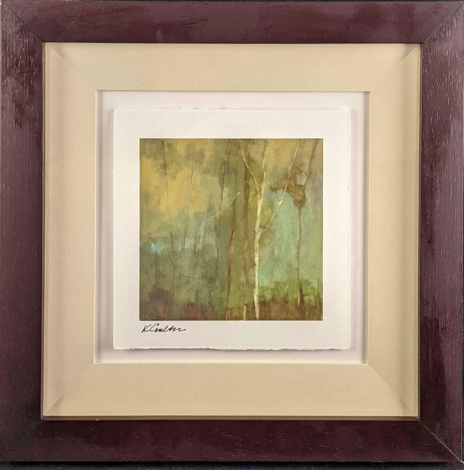 Framed Signed Abstract Print (1 of 5)