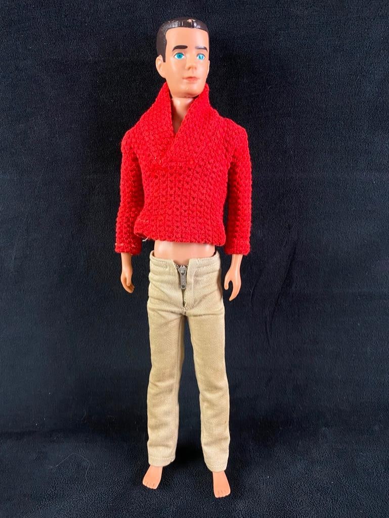 1962-1967 Ken Doll Brunette: 1962-1967 Ken Doll Brunette This vintage Ken doll is from the second version of Barbie's boyfriend. The original Ken, released in 1961, features flocked hair that proved problematic as it fell ou