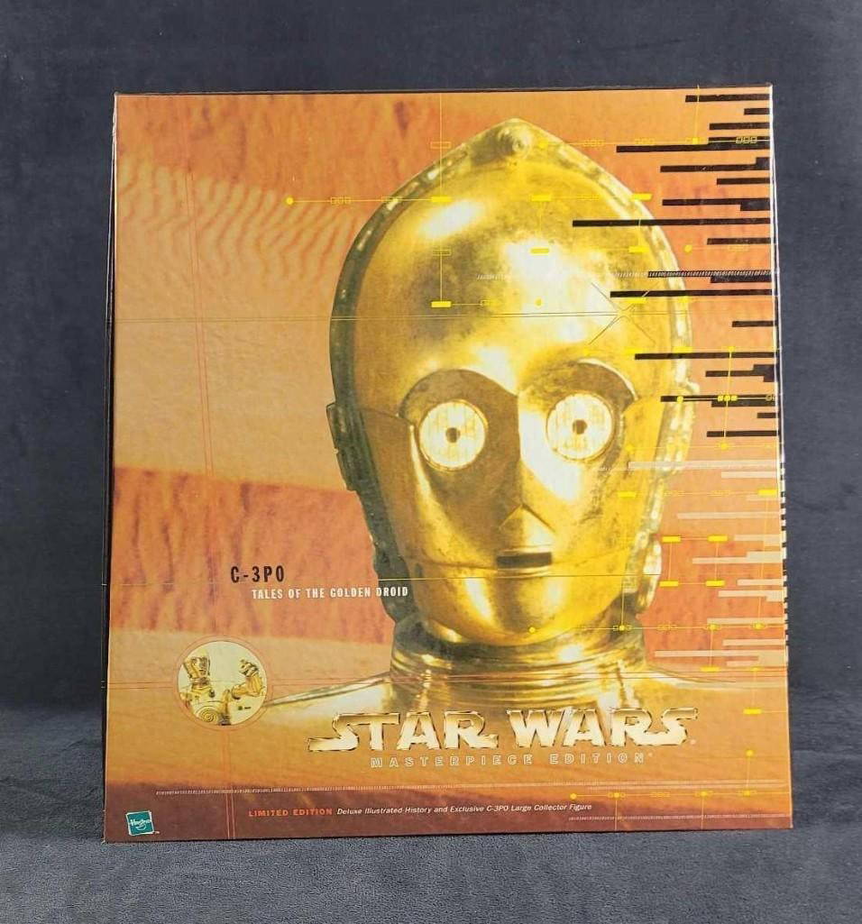 Star Wars C-3PO Watch/qui-gon Jinn LIGHTSABER Display Case 