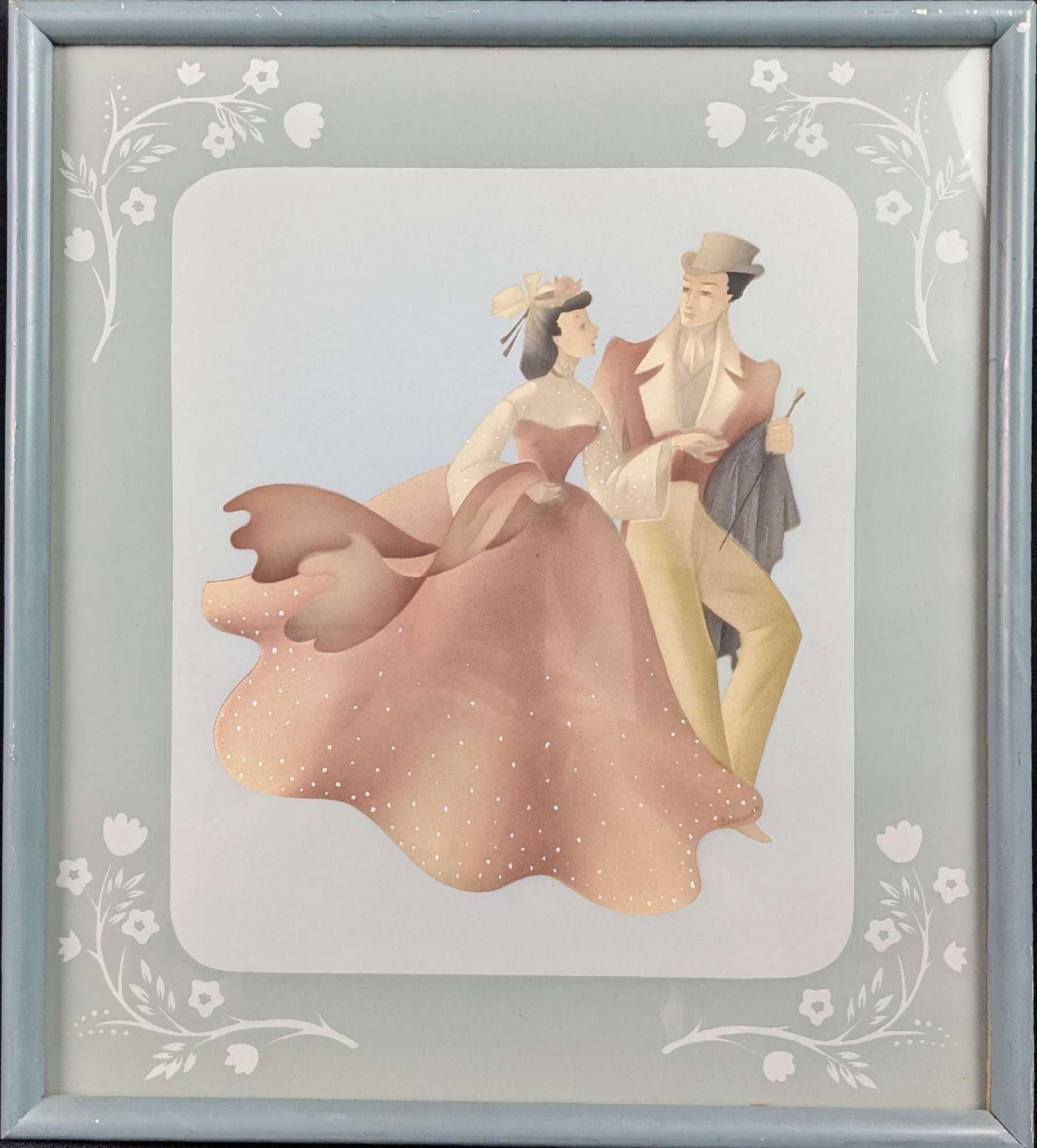 Vintage Victorian Young Couple Print By The Bernard Picture Co (1 of 6)