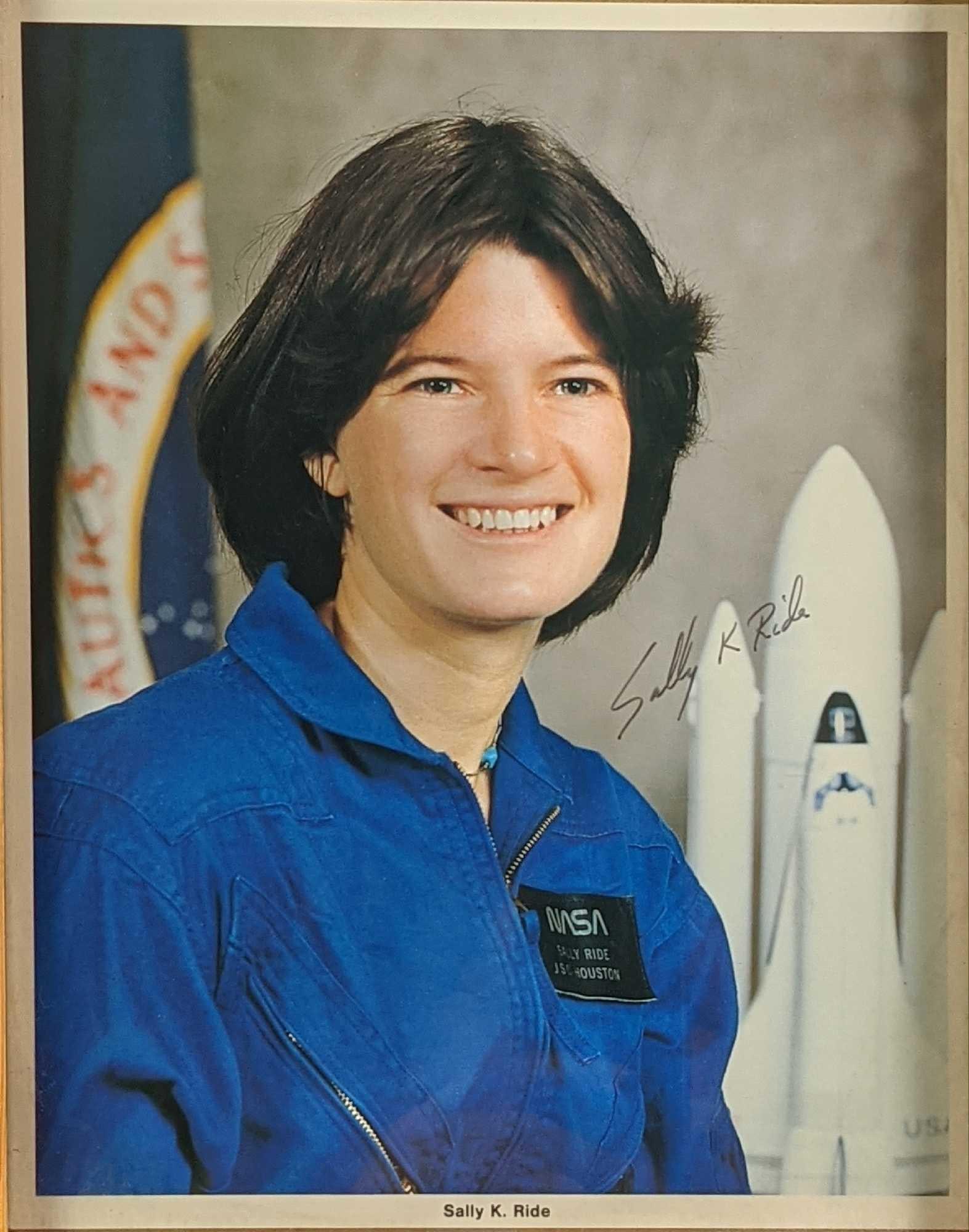 Autographed US Astronaut Sally Ride Framed Photo (1 of 4)