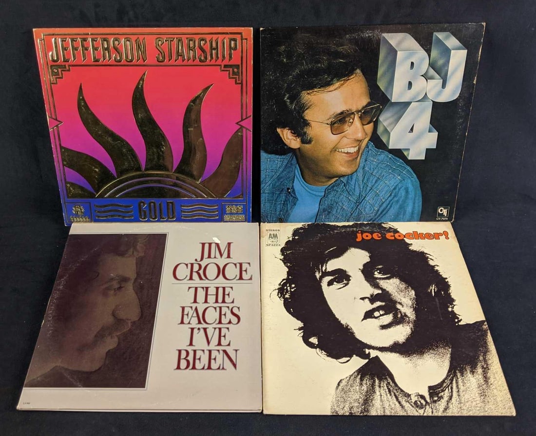 Four Assorted Vintage Records (1 of 5)