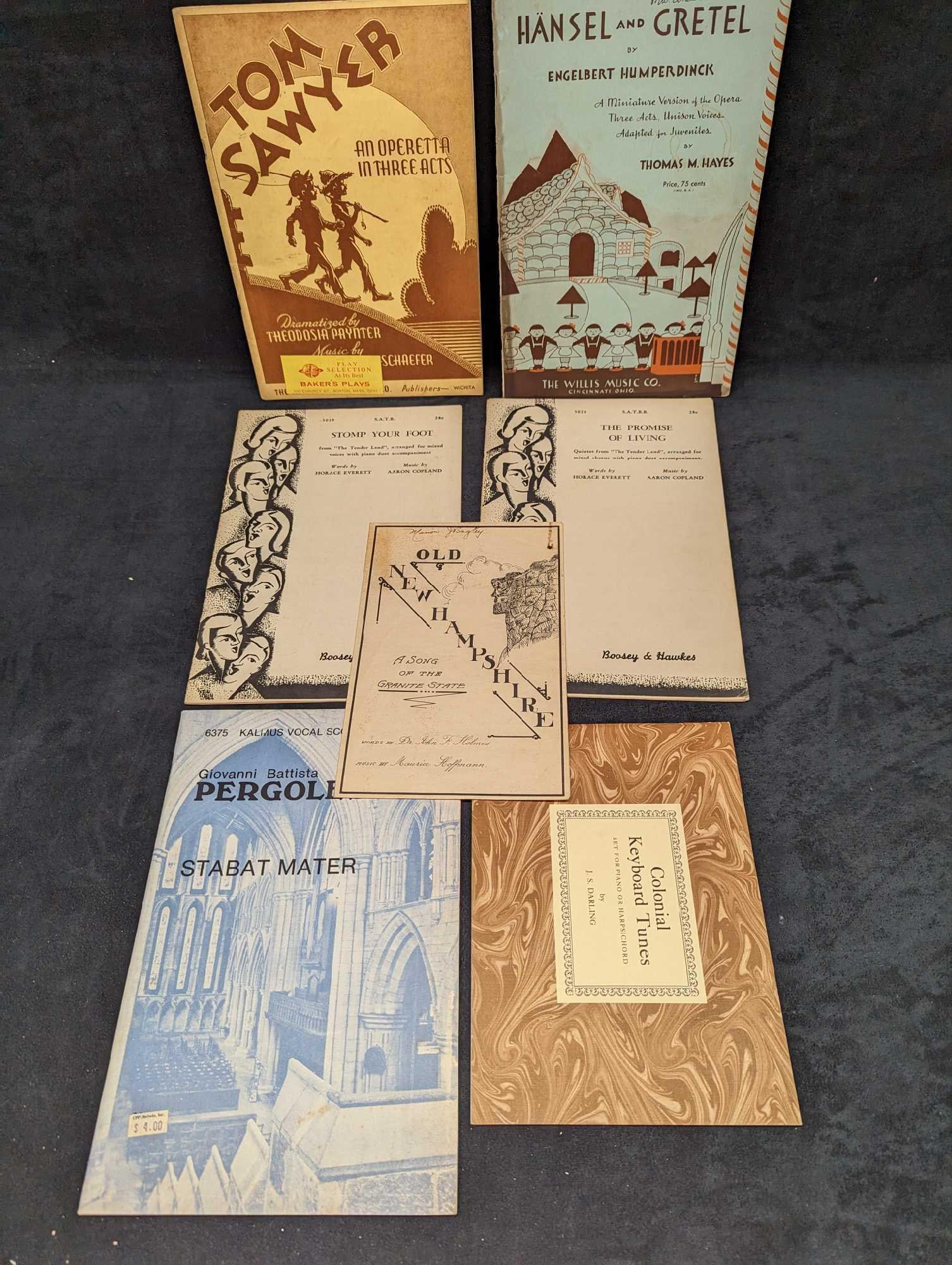 7 Vintage Sheet Music Tom Sawyer - An Operetta In Three Acts (1 of 9)