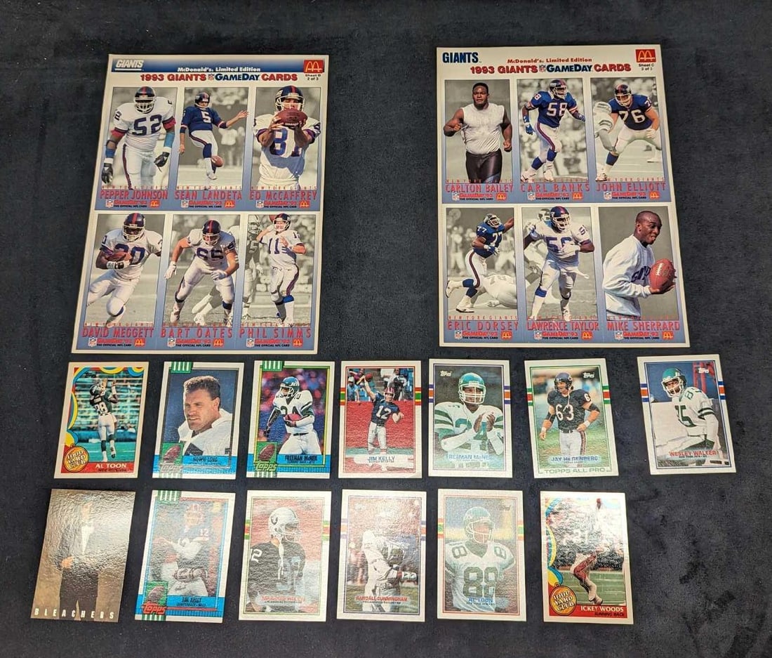 993 Giants GameDay Cards Sets & Football Cards (1 of 12)