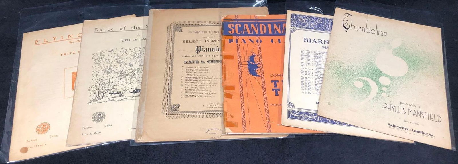6 Vintage Sheet Music - Published by Schroeder & Gunther, Inc. and Art Publication Society (KC2) (1 of 13)