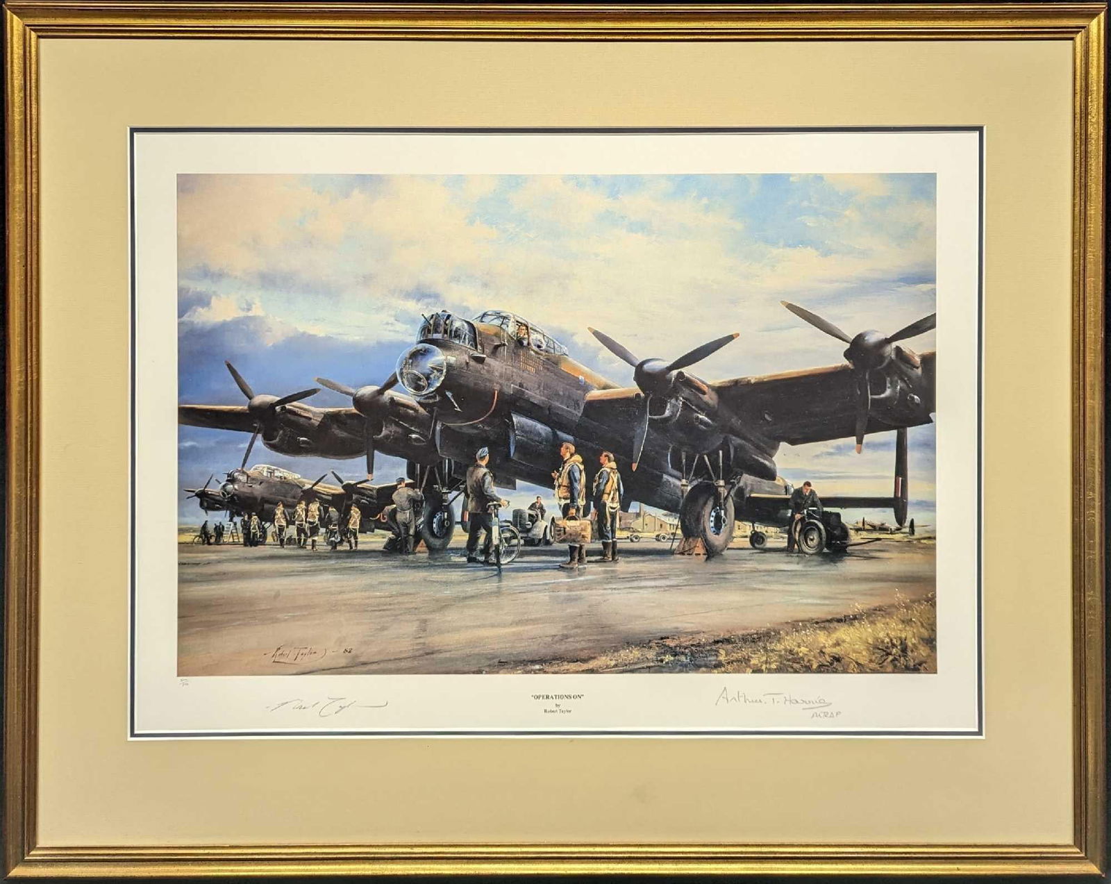 Framed S&N Robert Taylor Operations On WWII Print (1 of 7)