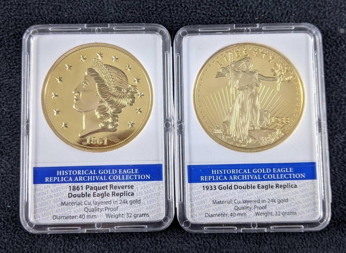 Coins Historical Gold Eagle Replica Archival Collection (1 of 8)