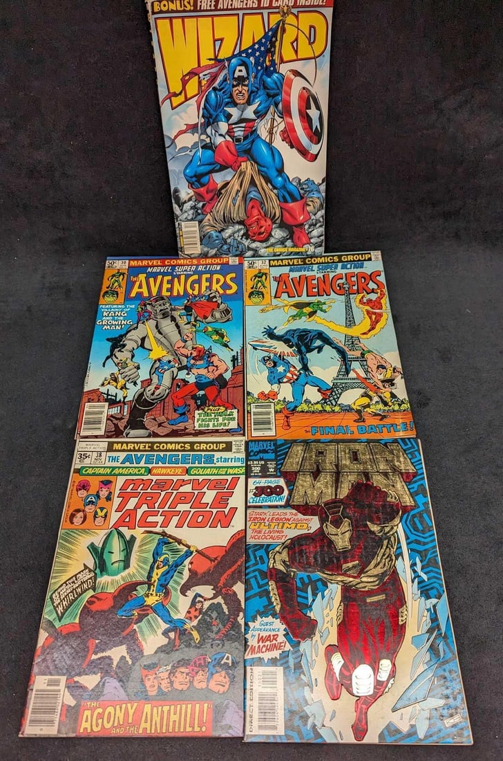 5 Marvel Avengers Comics & Wizard Magazine (1 of 7)