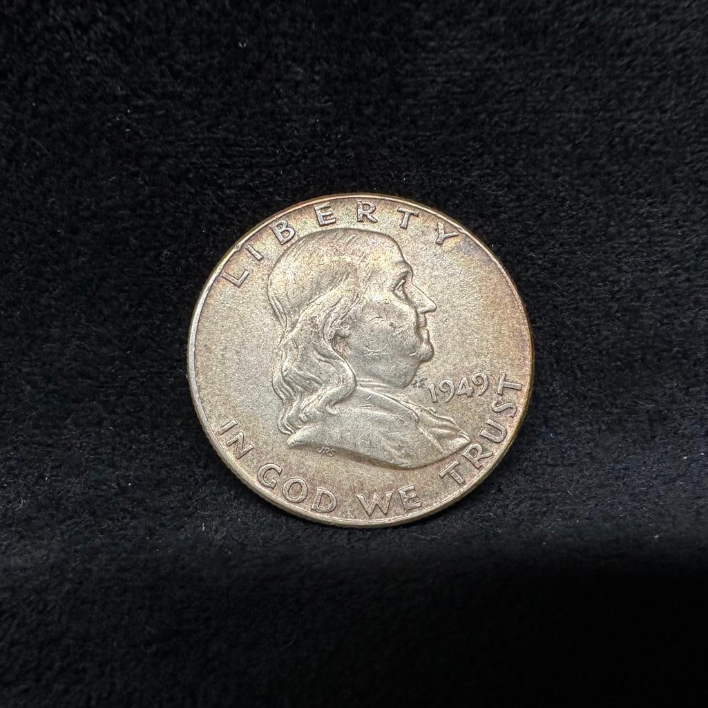 1949 P Franklin Silver Half Dollar (1 of 2)