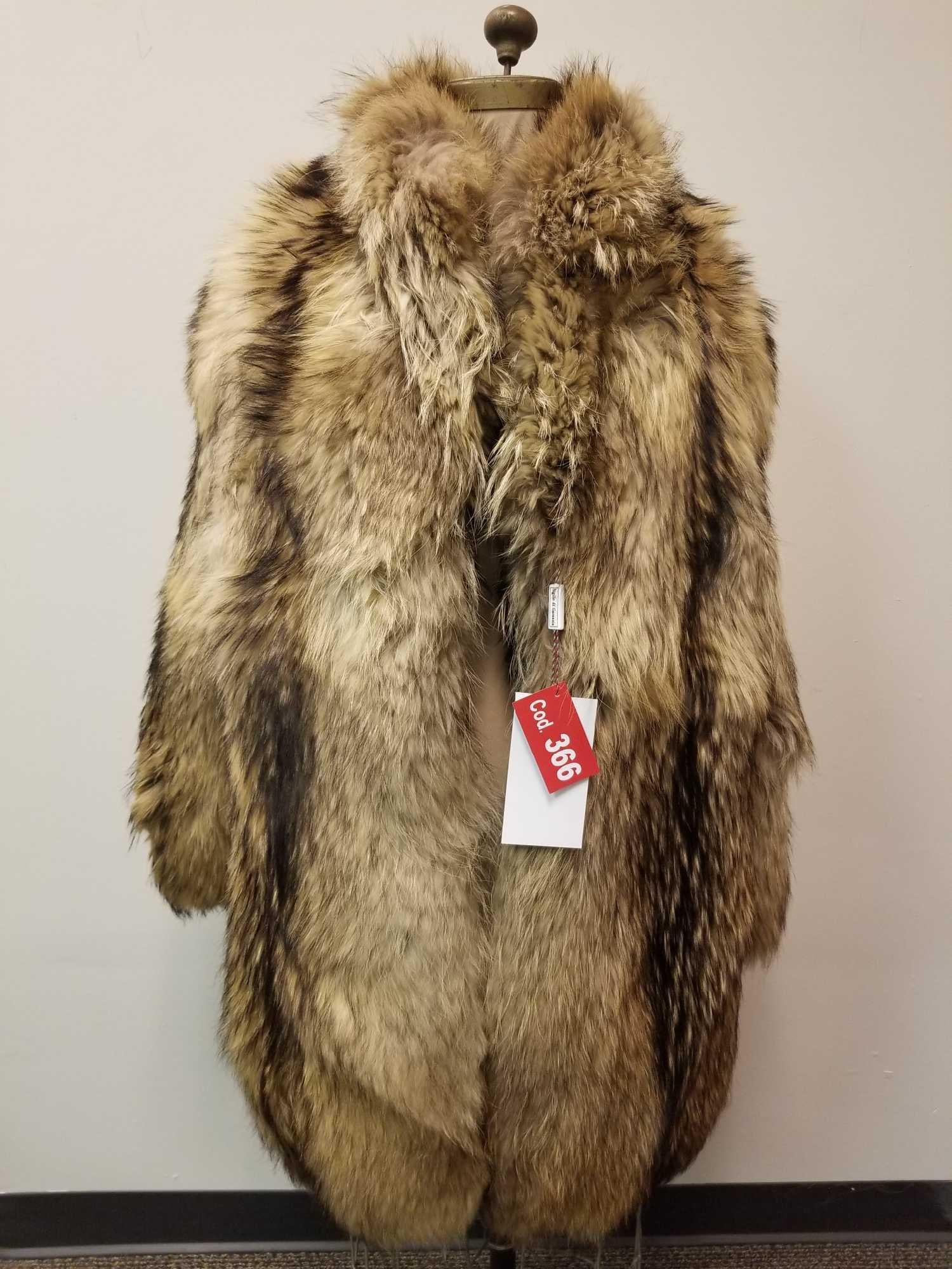 Tanuki Fur Coat by Re Madeinitaly Furs Pelliccoria (1 of 7)