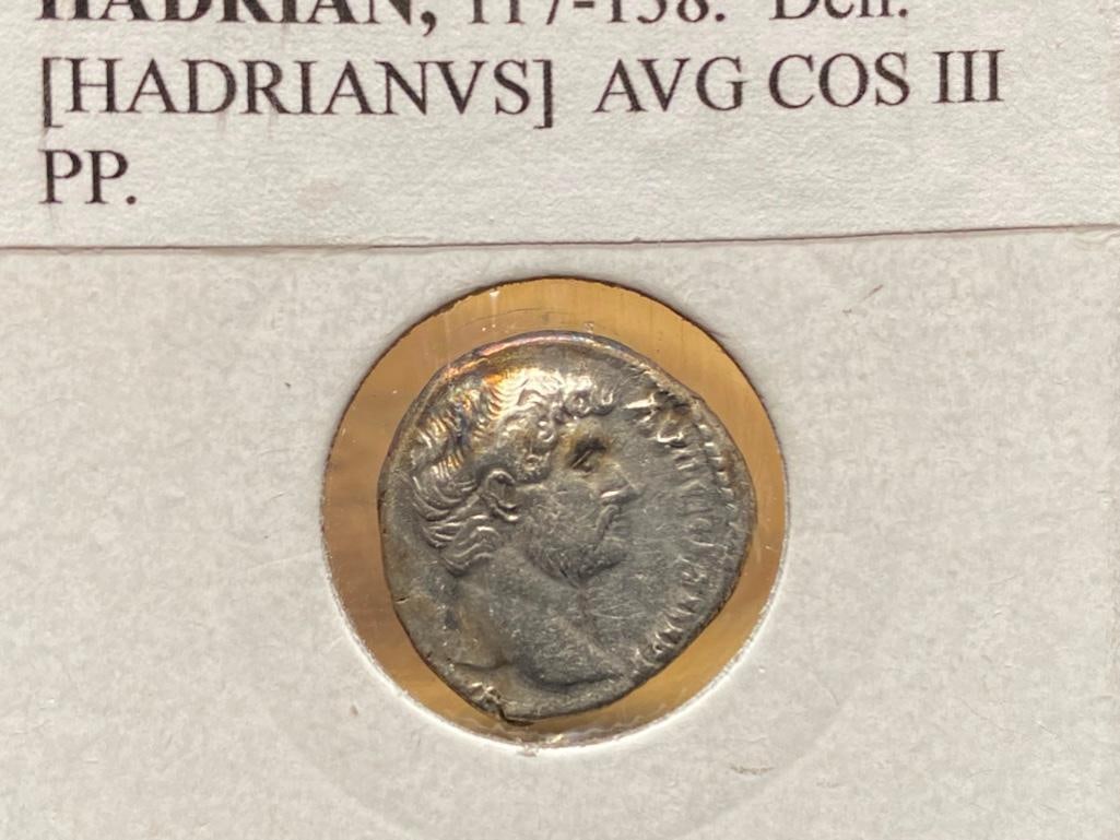 Roman Denarius Hadrian 2334-2336 (1 of 3)