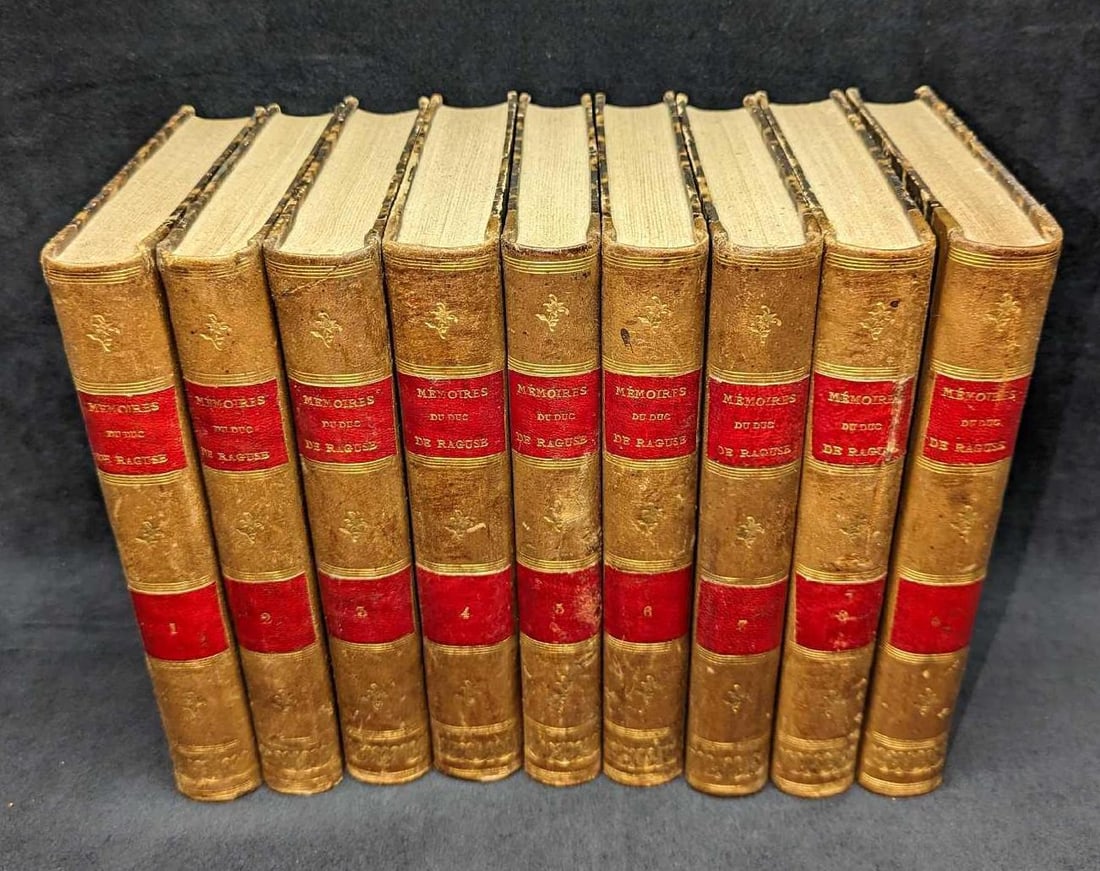 1857 Mémoires du Duc de Raguse (9 Volumes) (1 of 15)