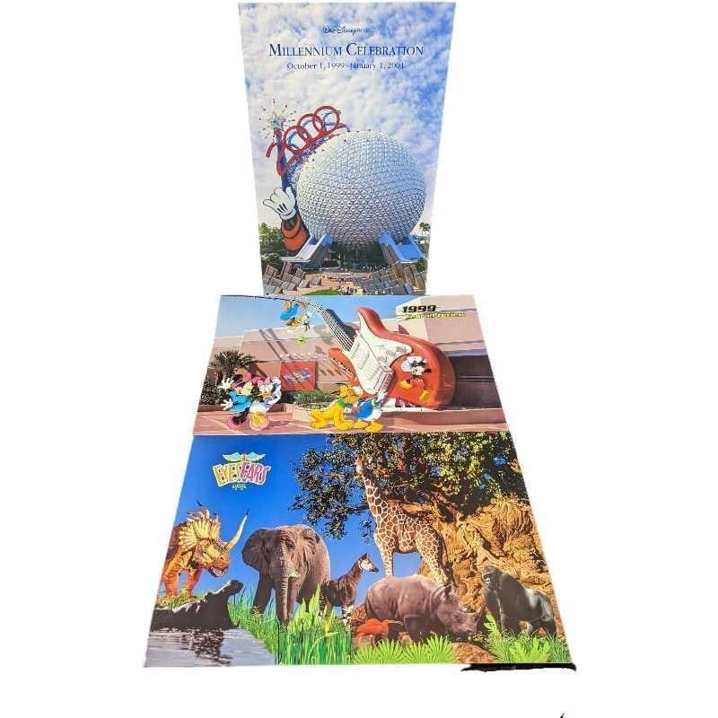3 Theme Parks Disney Cast Member Newsletters: This lot includes three copies of Disney World's Cast Member exclusive "Eyes & Ears" newsletters. The lot includes one from April 9, 1998, December 16, 1999, and December 7, 1999. The 
