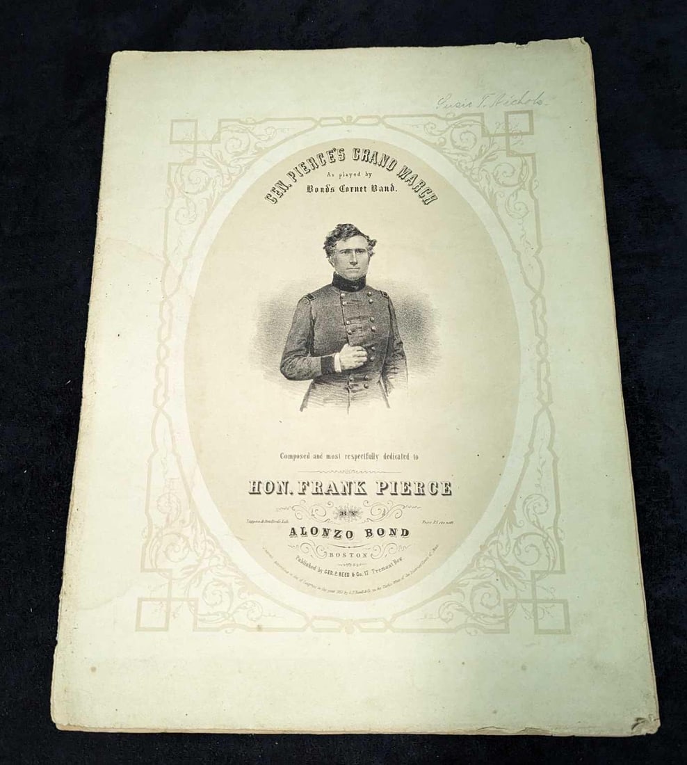 Franklin Pierce Campaign Sheet Music Sheet Music (1 of 4)