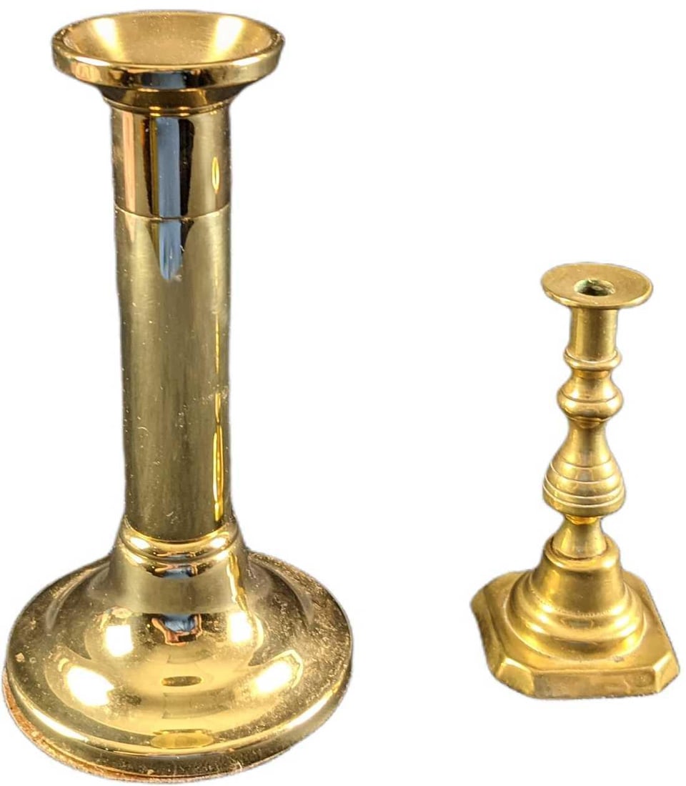 Two Vintage Brass Candlestick Holders Baldwin (1 of 8)