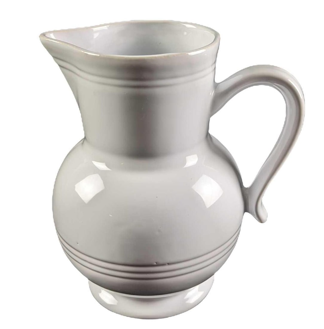 Emile Henry White Farmhouse Ceramic Pitcher (1 of 9)