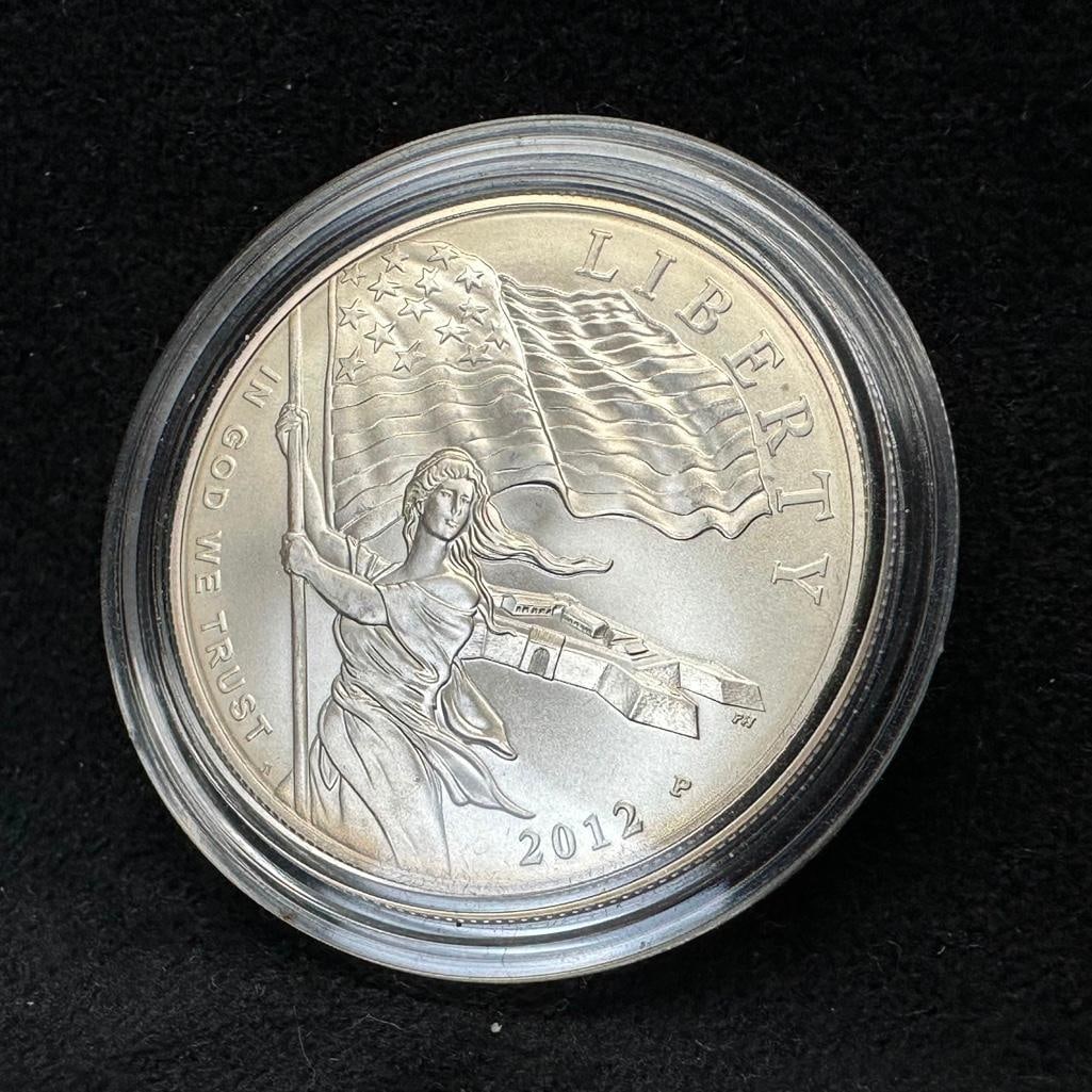 2012 Star-Spangled Banner Silver Dollar (1 of 2)