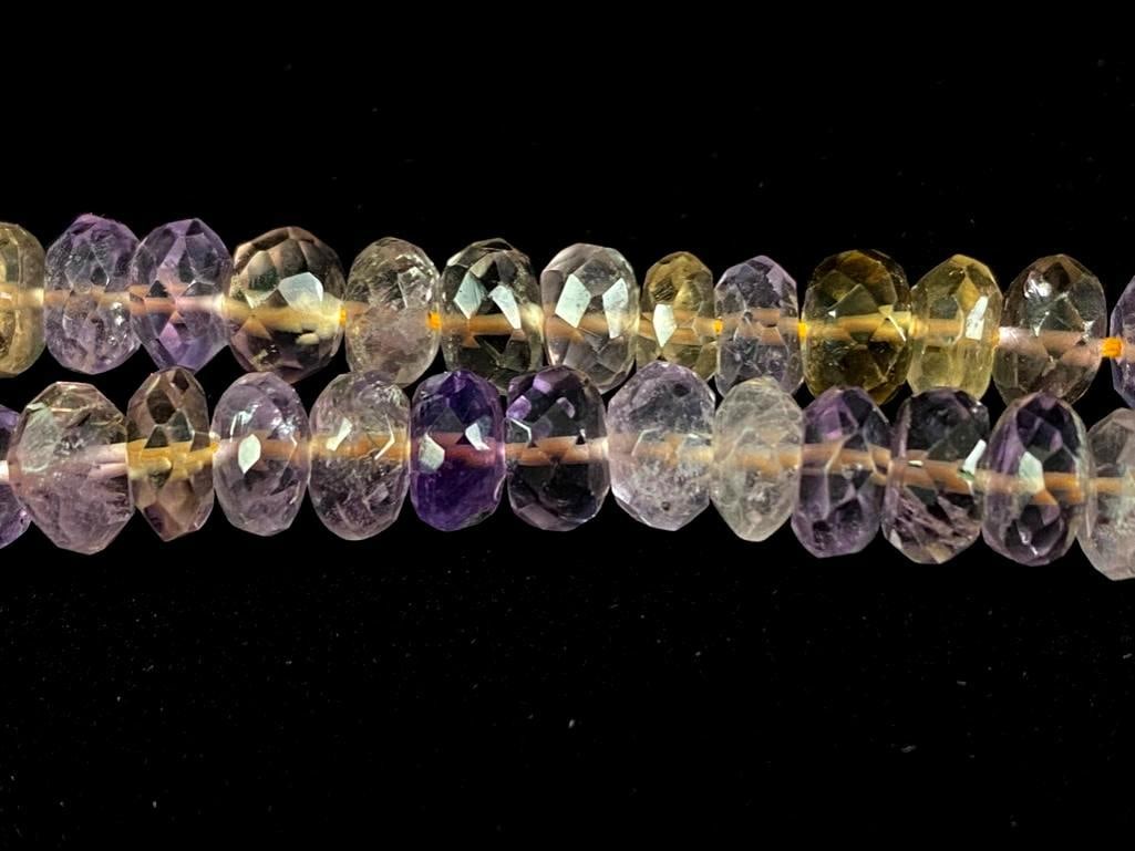 2 Strings of Multicolor Faceted Amethyst Beads (1 of 5)