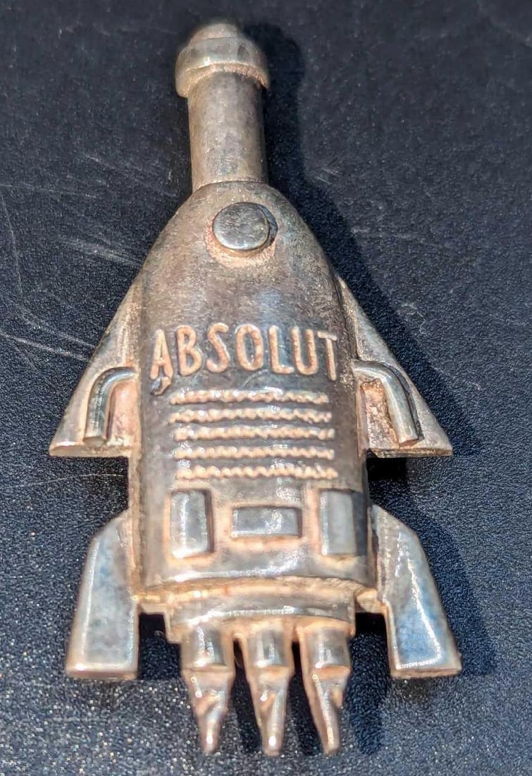Sterling Silver Brooch Absolut Vodka Bottle Rocket D (1 of 4)
